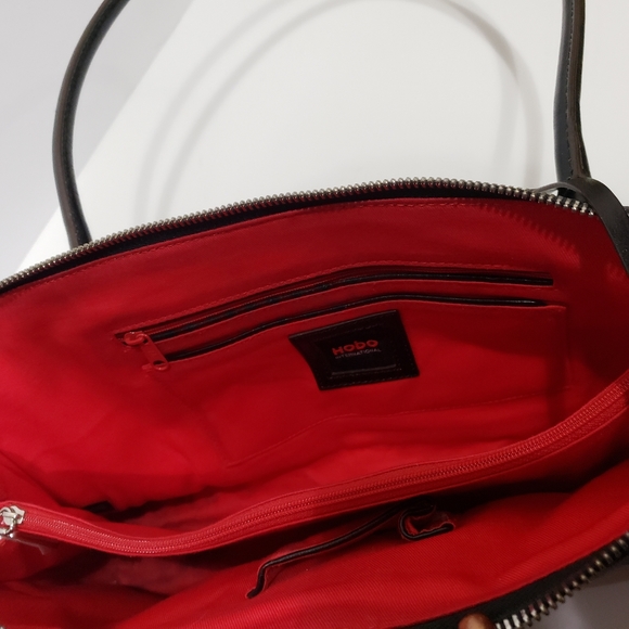 Hobo International Black Genuine Leather Rectangle Purse Bag - Picture 6 of 8